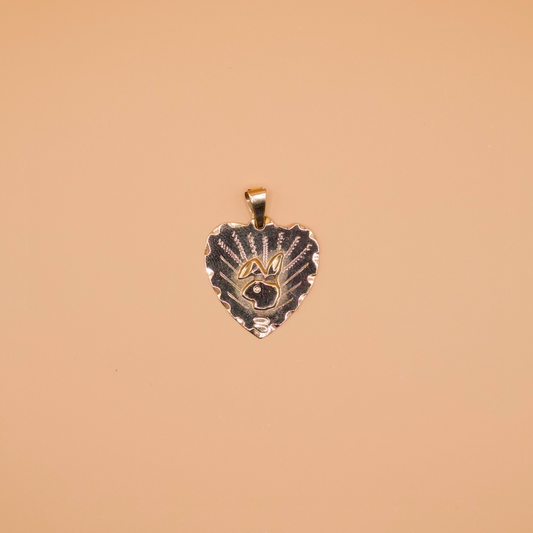 Playboy Bunny Heart Pendant