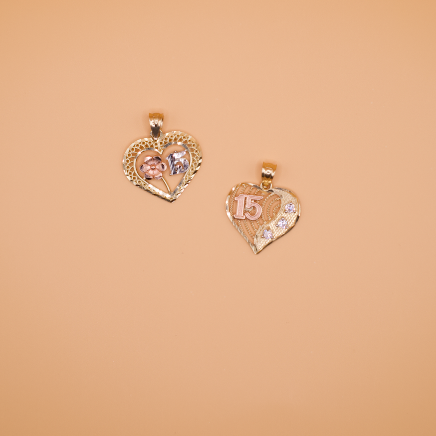 '15' Heart Pendant
