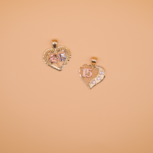 '15' Heart Pendant