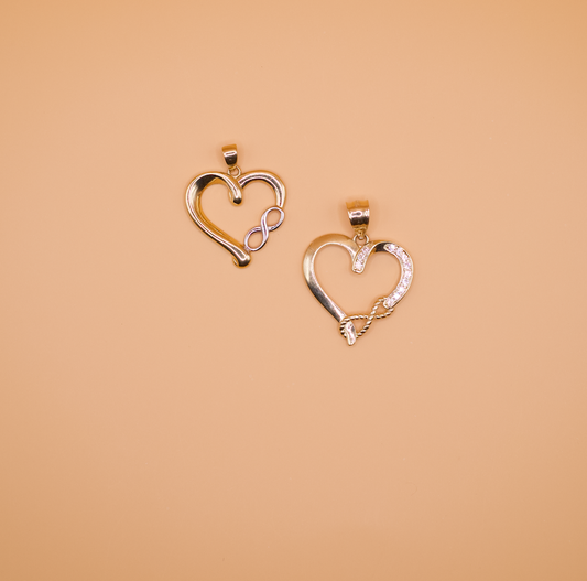 Infinite Love Heart Pendants