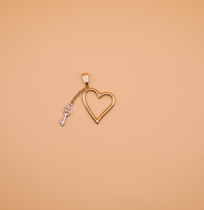 Open Heart with Dangling Key